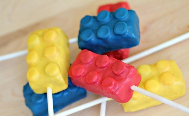 4 Blow your guests’ minds with adorable Lego cake pops.
